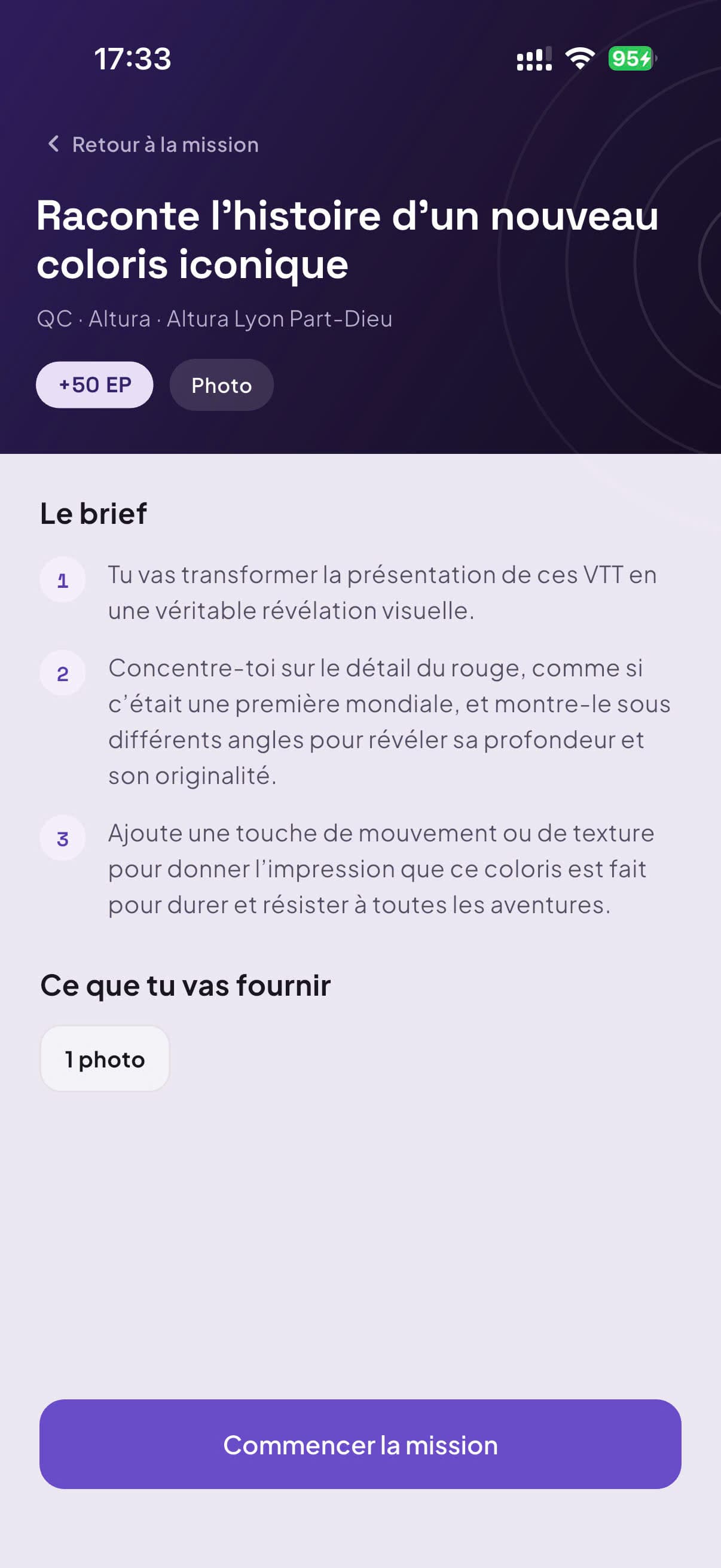 Brief détaillé d’une mission Echo